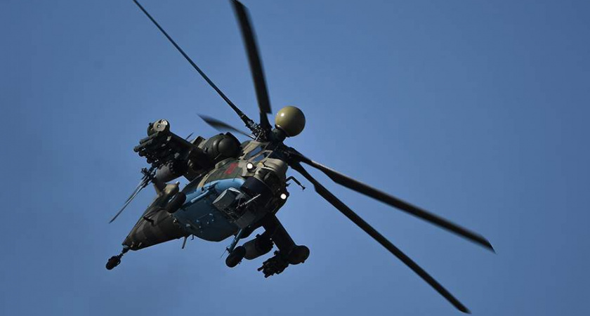 Российская армия нанесла удар по ВСУ в Курской области ночью на вертолете Ми-28НМ