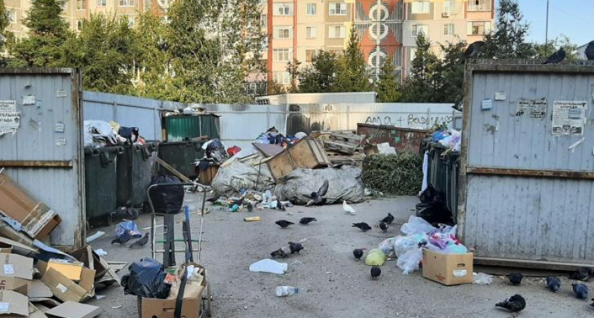 Жители Курска жалуются на свалку строительного мусора во дворе