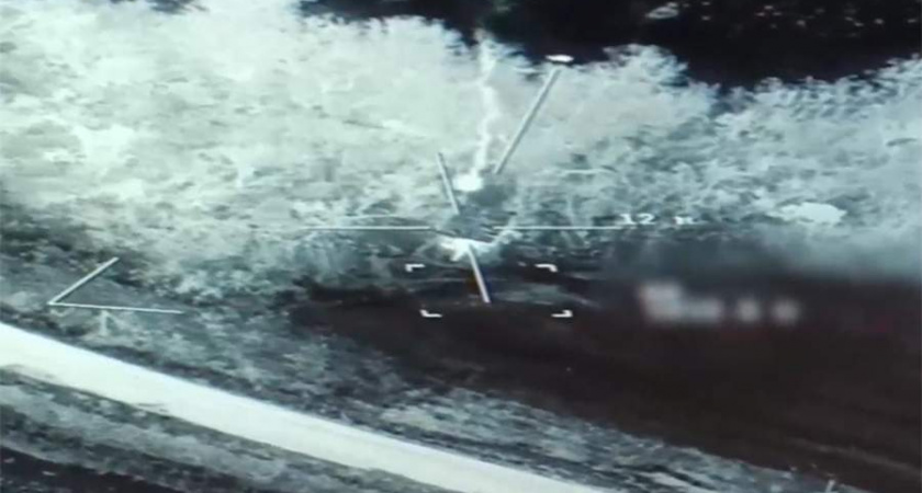 ВС РФ уничтожили танк ВСУ в Курской области