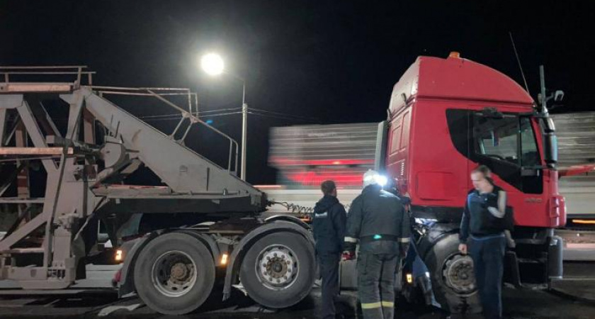 Полицейские в Курской области потушили пожар в грузовике до приезда пожарных