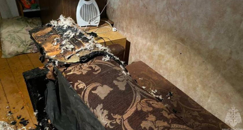 Куряне самостоятельно потушили пожар в квартире до приезда спасателей