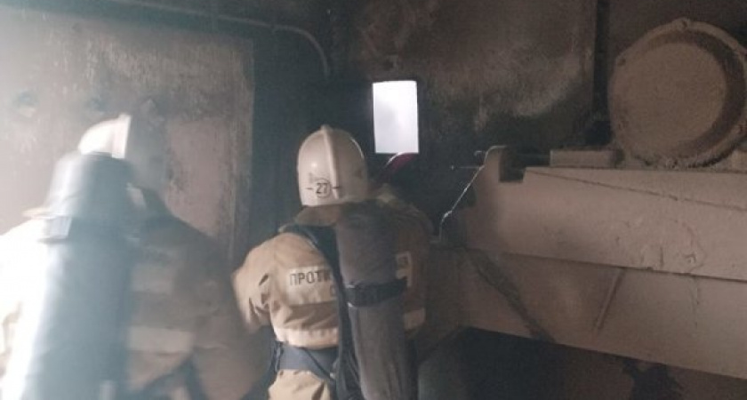 На агропредприятии в Курской области произошел пожар