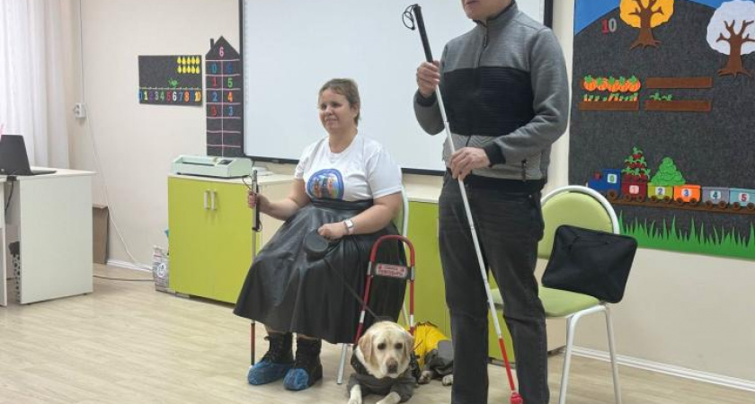 В курском детсаду провели урок о жизни незрячих людей