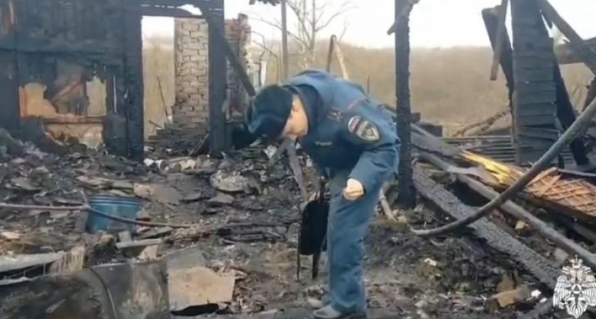 В Курской области загорелся дом из-за неисправной проводки