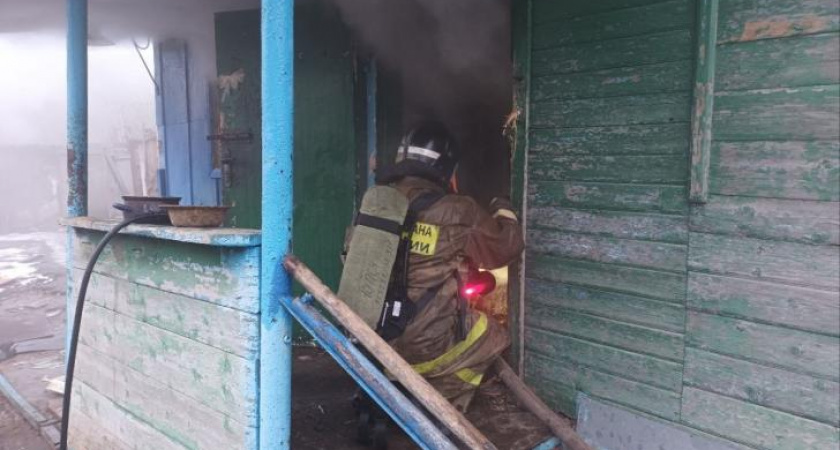 Пенсионер погиб при пожаре в частном доме под Льговом