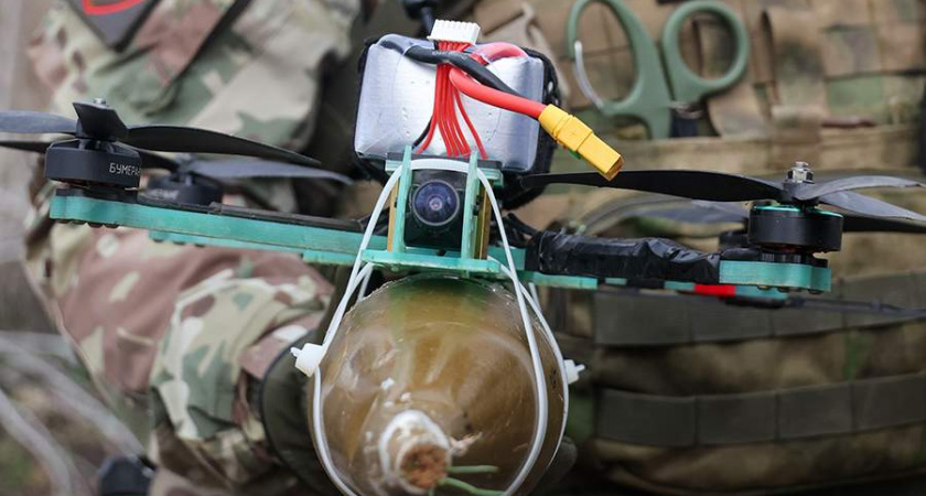 Российский FPV-дрон уничтожил танк ВСУ в Курской области
