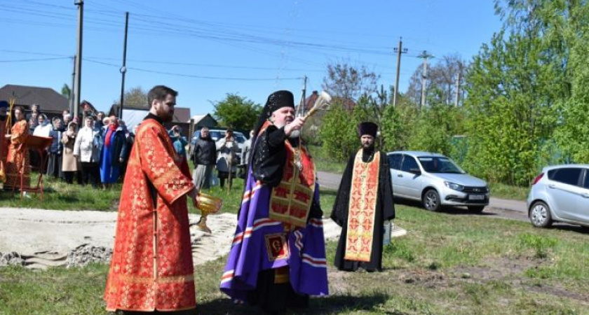 В Железногорском районе освятили место для строительства храма Блаженной Матроны Московской