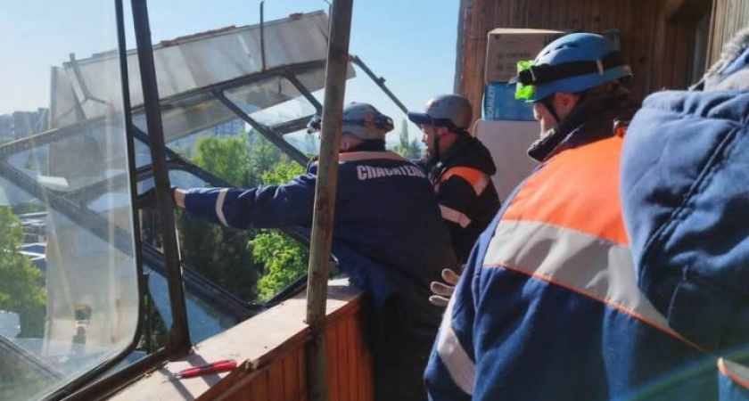 В Курске на балконе многоэтажки взорвался газовый баллон