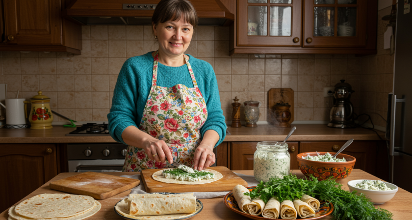 Легко, быстро и вкусно: берем лаваш и делаем сочные рулетики — разлетятся со стола моментально