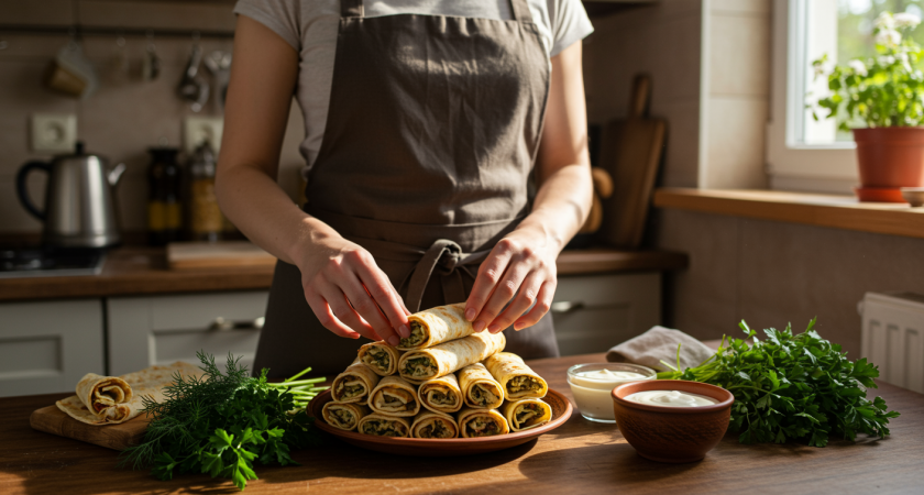 Легко, быстро и удивительно вкусно: используем лаваш для аппетитных рулетиков — исчезнут моментально
