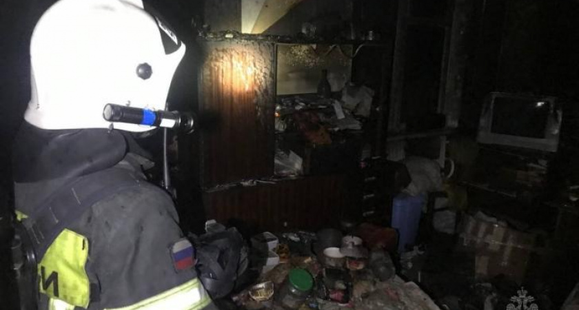 В Курске при пожаре в квартире погиб 67-летний мужчина