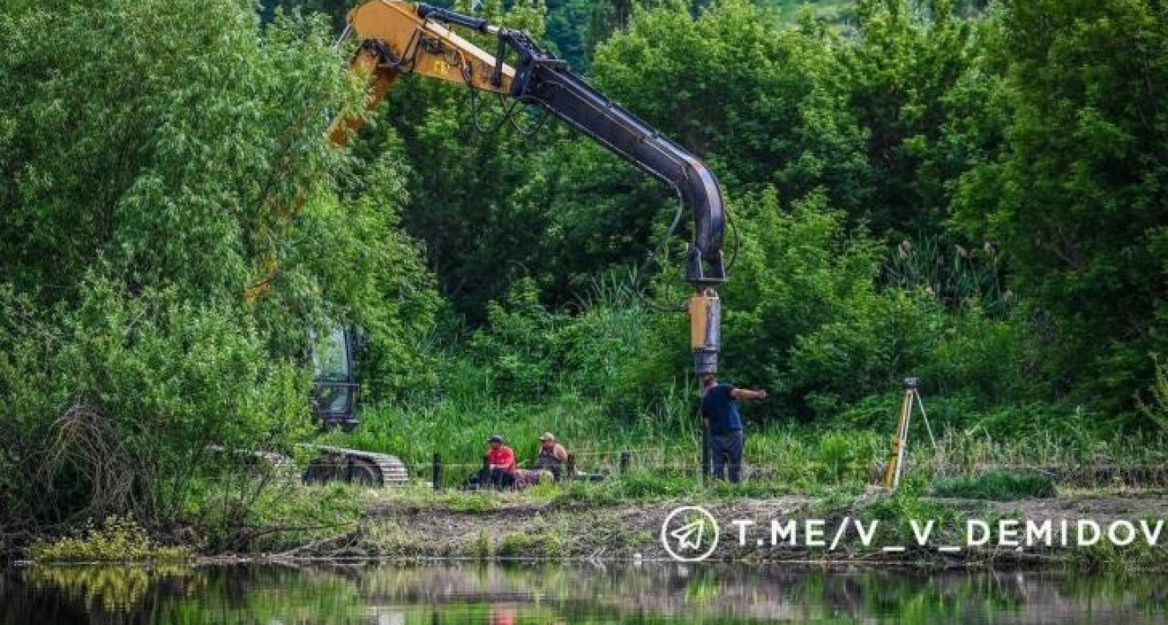 В Белгороде строят набережную парка Берега: готово почти 50% работ