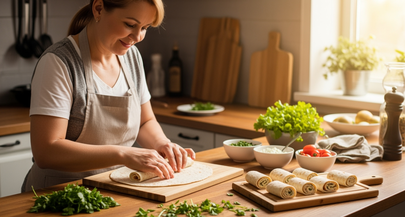 Быстро, просто и очень вкусно: берем лаваш и готовим аппетитные рулетики — исчезнут со стола в один миг