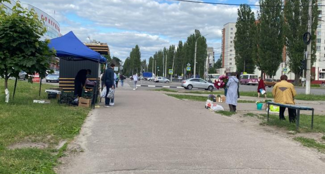 Курская мэрия устроила облаву на уличных торговцев: 6 протоколов за неделю