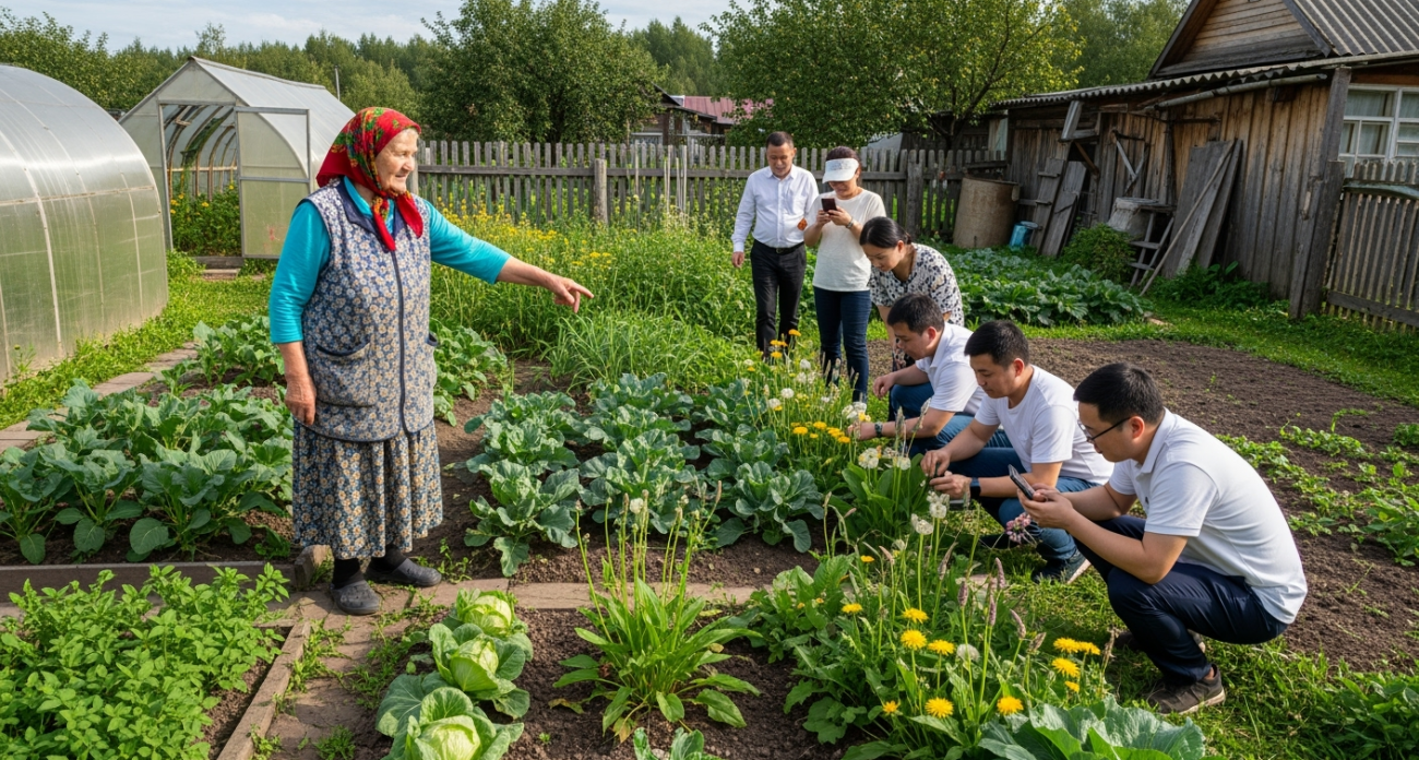 Толпа китайцев требовала у бабушки продать им сорняк с огорода: русское чудо, которое мы не ценим