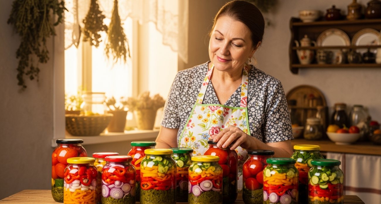Салат в банке "Вкус лета": простой рецепт невероятно вкусной заготовки на зиму