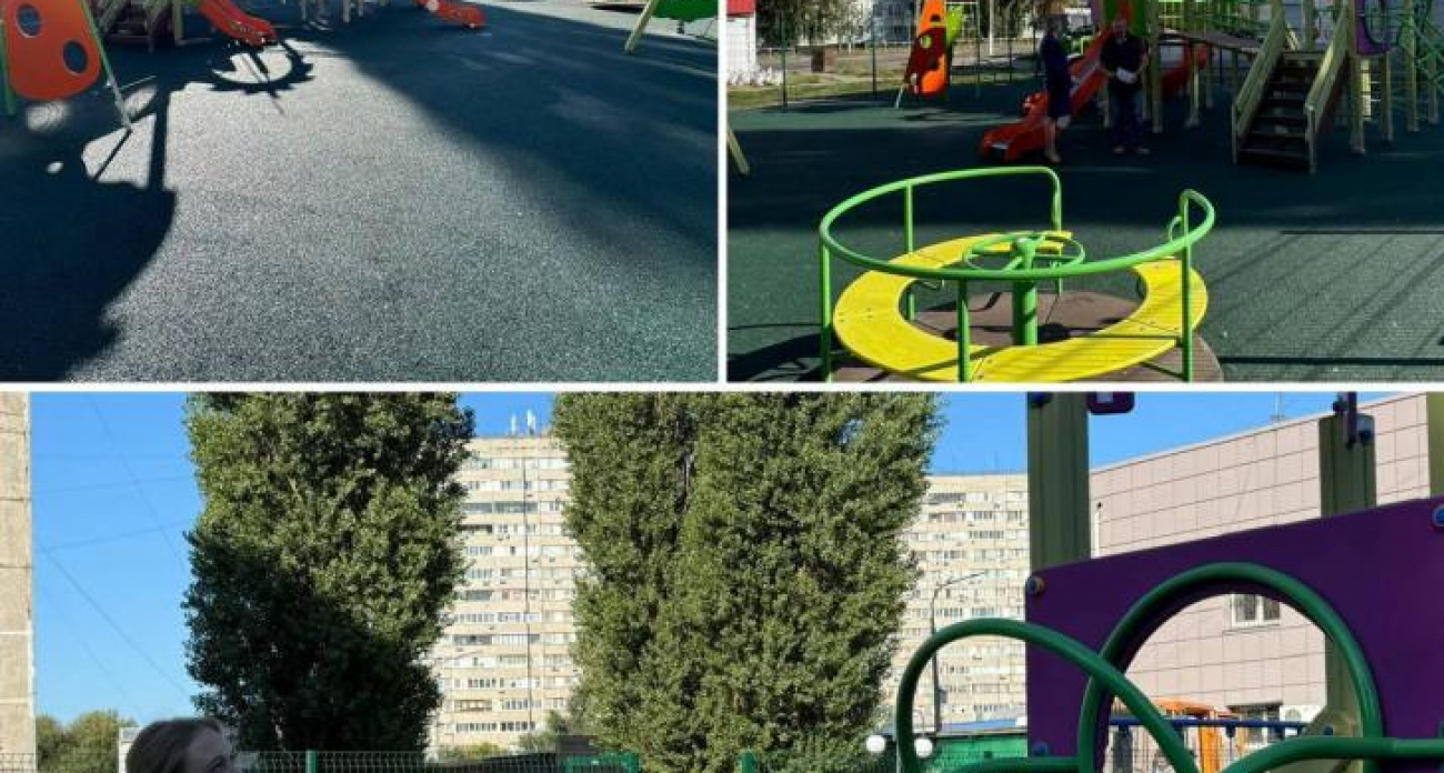 В Курчатове прокуратура заставила власти заменить разрушенную детскую площадку на улице Садовая