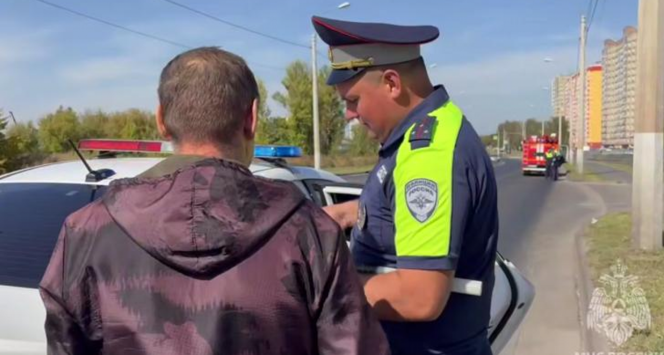 В Курске водитель фуры может лишиться прав на полгода за отказ уступить дорогу пожарным