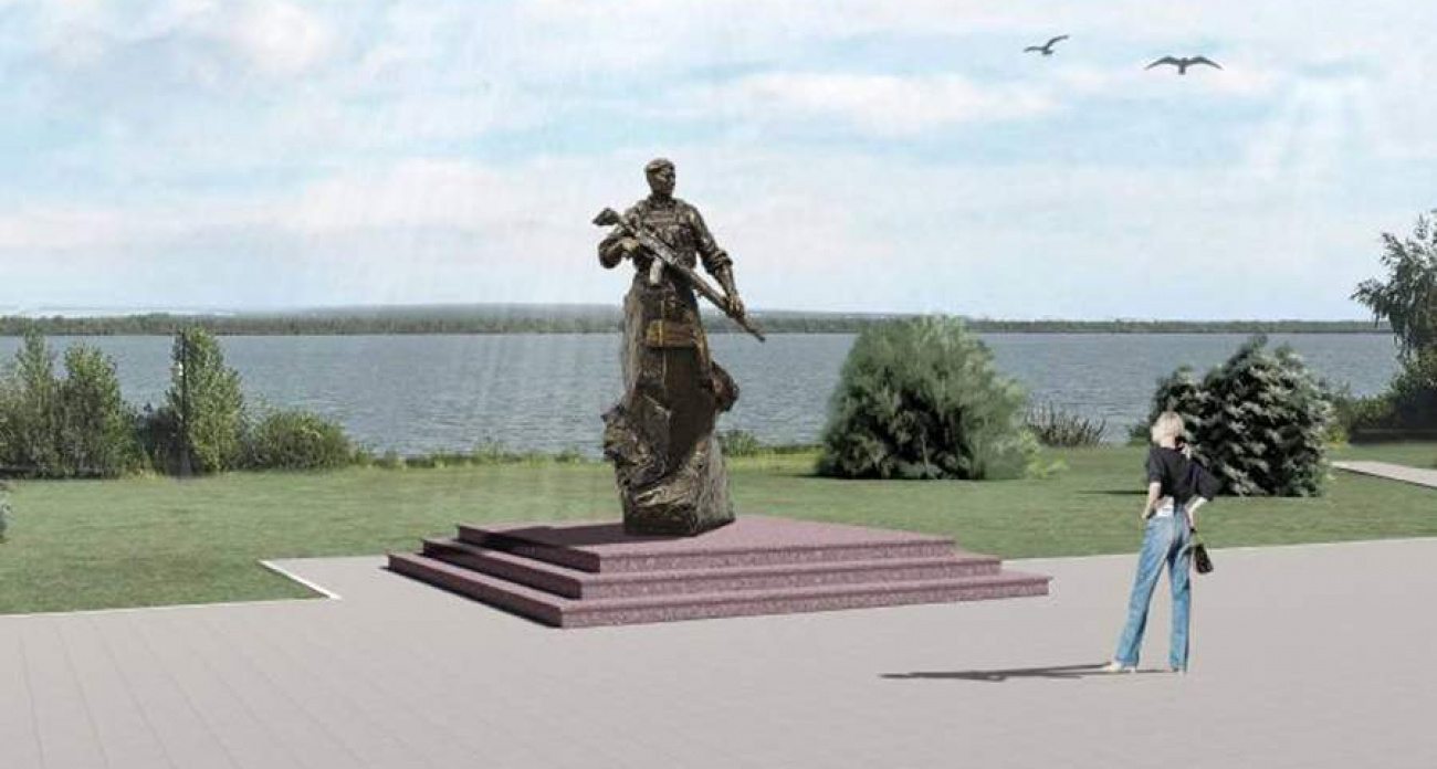 Памятник командиру батальона Сергею Чебневу установят на набережной Курчатова с точной военной экипировкой