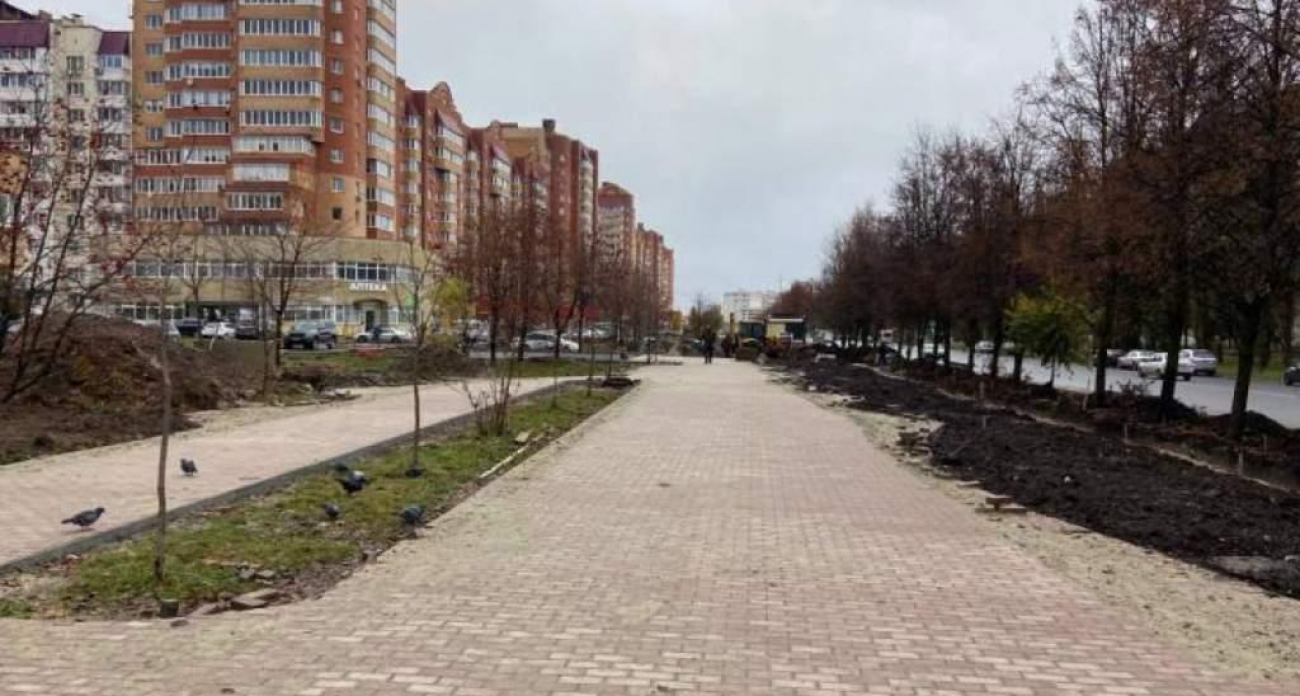 Аллея в Курской области на 80% готова: резкие спуски заменят на безопасные ступени