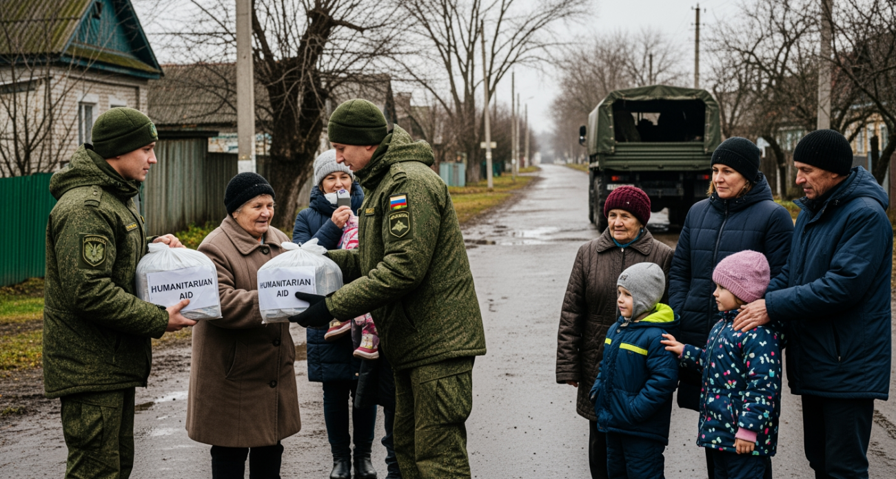 Военные доставили крупы и консервы в Суджу там, где не проходят гражданские волонтеры