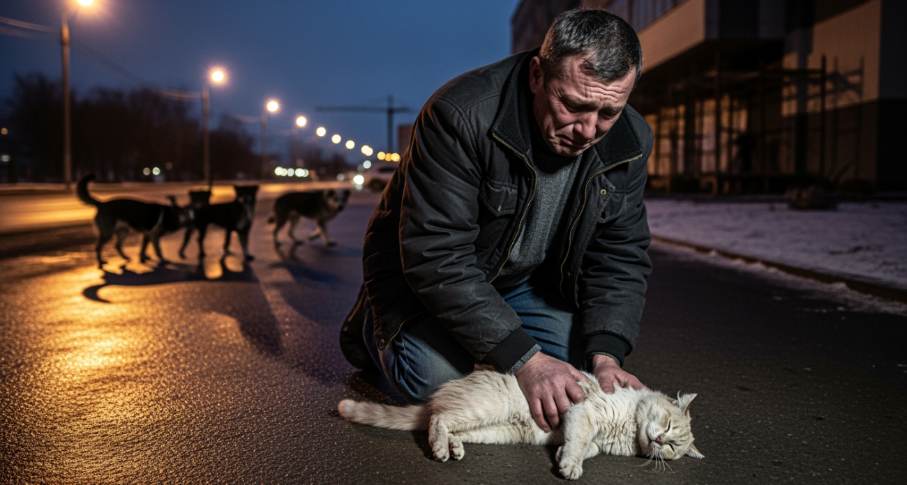 Свора собак растерзала кота Василия за секунды: хозяин пытался спасти массажем сердца