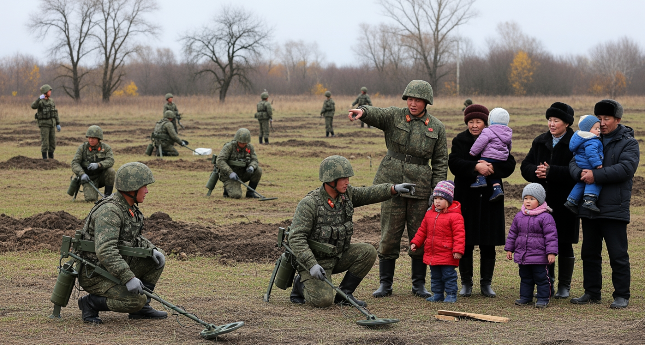 Бойцы КНДР разминируют Курскую область после освобождения от киевских боевиков