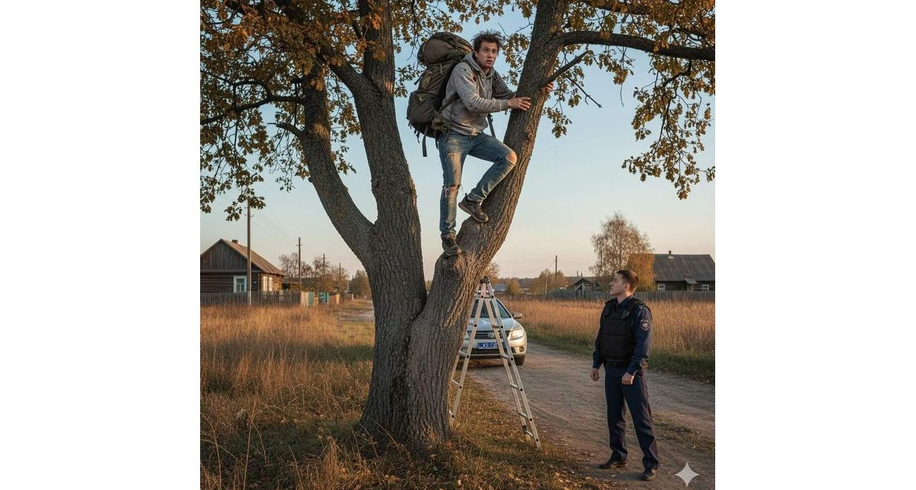 52-летний турист месяц скрывался в Курске, а при задержании залез на дерево и назвался чужим именем