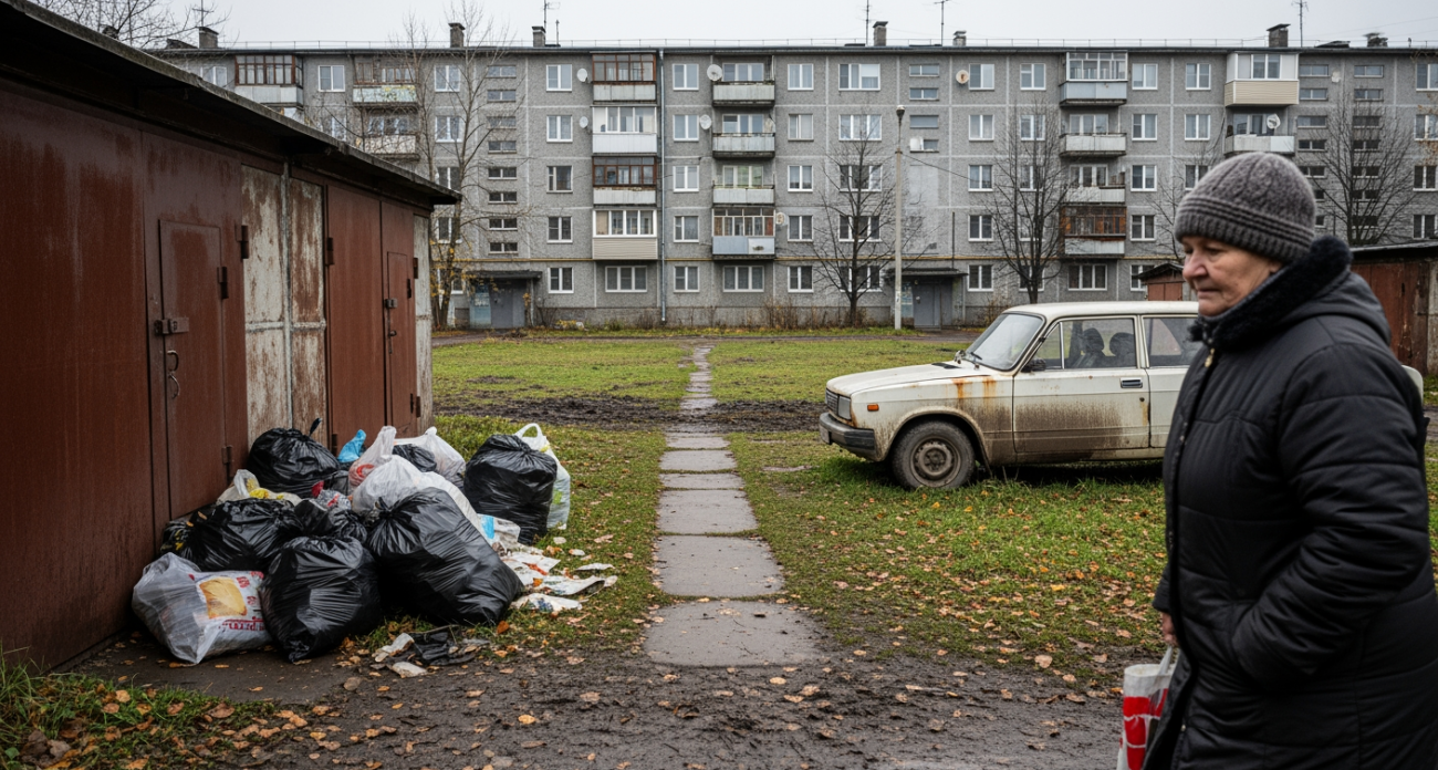 «Замкнутый круг»: мэр Курска застал жителей КЗТЗ выбрасывающими мусор мимо контейнеров