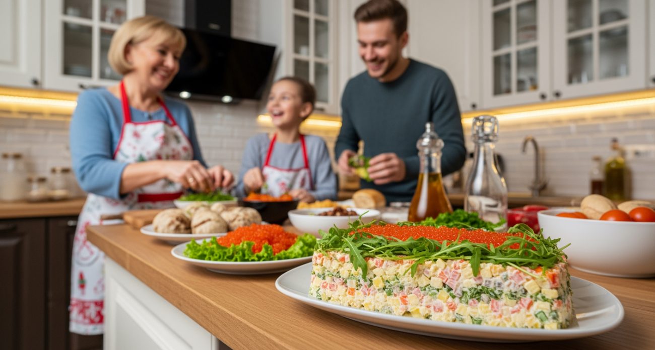 Салат Наслаждение - тот самый выбор для праздничного стола, который затмевает надоевшие Оливье и Шубу