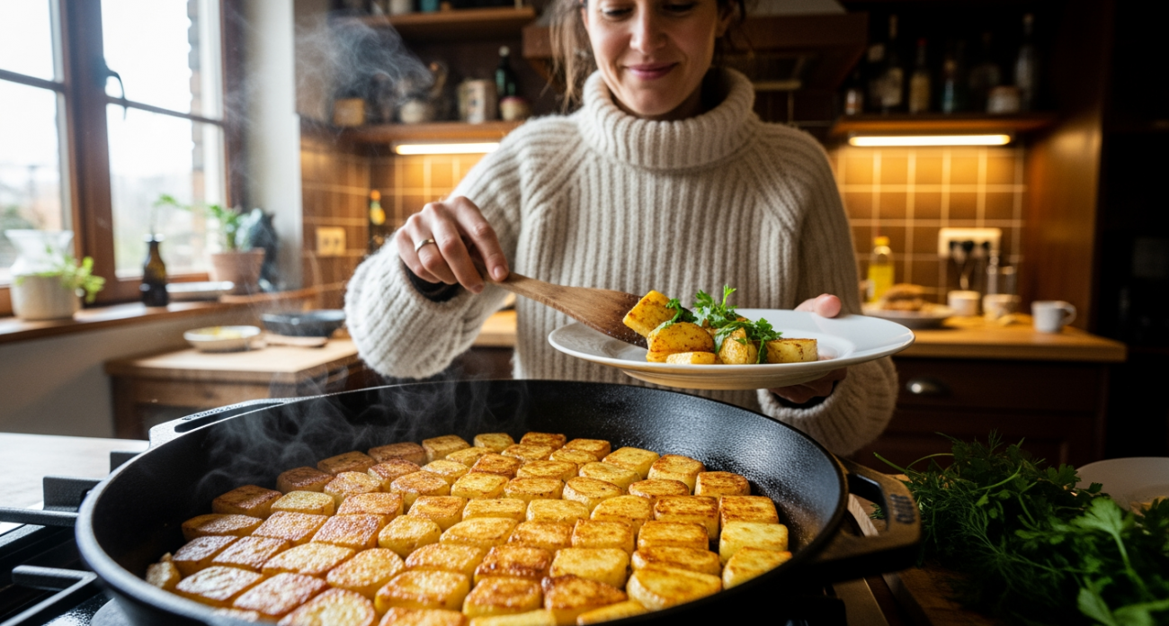 Забудь о комках при жарке: секрет идеальной картошки, который раскрыл мне сосед