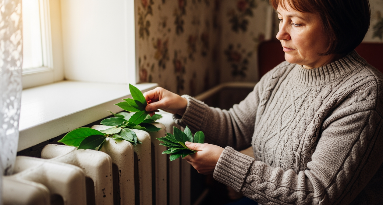 Когда приходят холода, я кладу лавровый лист на батарею и забываю о проблемах: домашние сразу видят перемены.