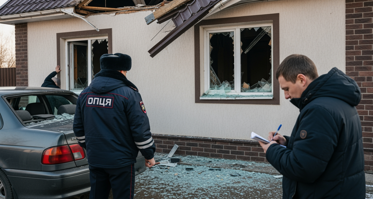 Дрон ВСУ прямо в цель: в Рыльске разрушен частный дом и машина