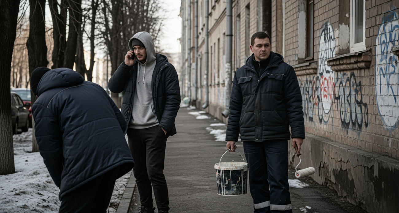 Проект «Чистый город»: в центре Курска за год уничтожили 2641 наркорекламу