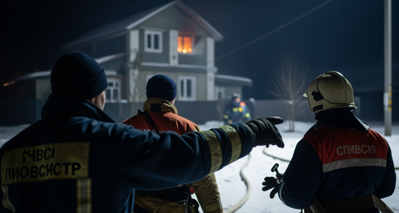 Ночная атака БПЛА подожгла второй этаж дома в хуторе Фонов: жильцы остались живы