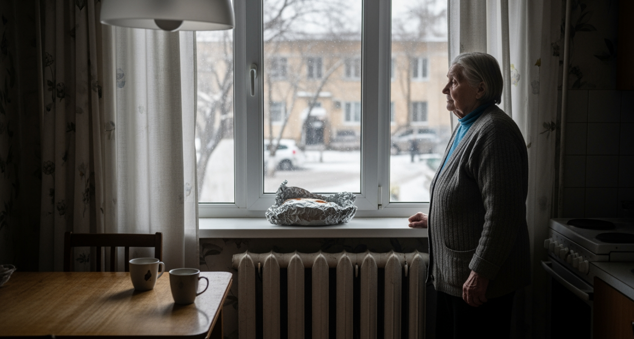 Один лист фольги спасает от холода - комната становится теплой за 20 минут, даже при минус 35 на улице