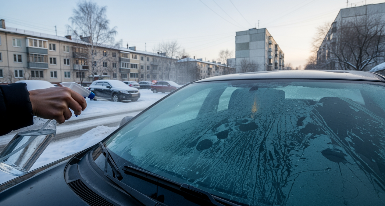 Универсальный трюк от автомехаников: как очистить стекло от наледи за полминуты без повреждений