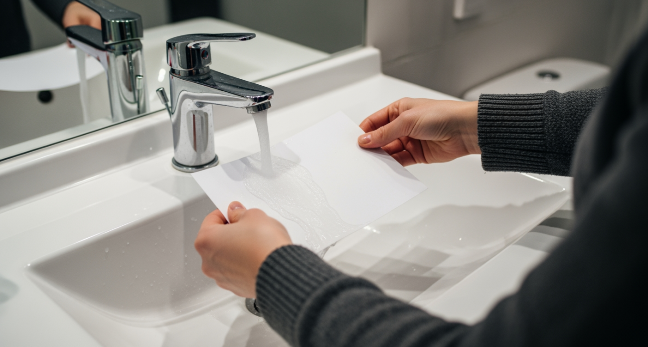 Перед отпуском я оставляю в ванной чашку с запиской: соседи поймут, что дома никого нет