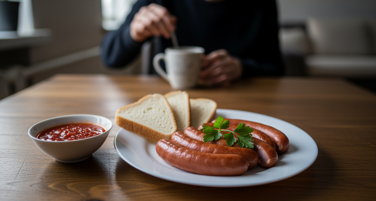Молниеносно и без ножа: простой трюк для мгновенного очищения сардельки от оболочки