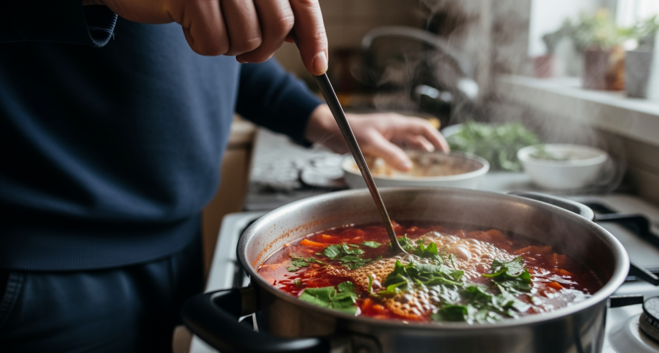 Тайный приём, превращающий борщ в рубиновое совершенство - им делятся только профессионалы кухни