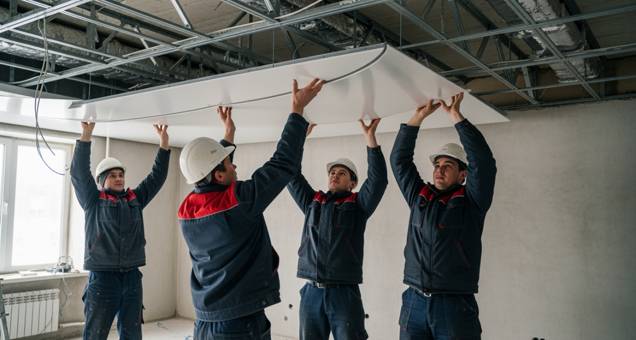 Новая эра отделки: 4 дизайнерских решения для потолка, которые заменили натяжные системы в модных интерьерах