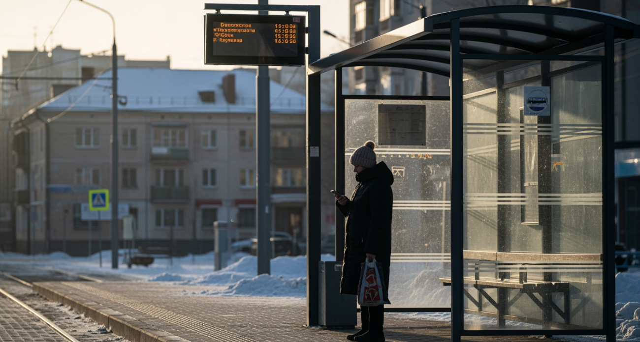 Жертва вандалов: в Курске отремонтировали разбитую остановку «ТЦ Европа» на проспекте Хрущёва