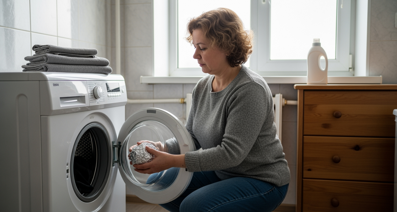 Добавила обычную соль в стиральную машину вместо кондиционера: белье мягкое как никогда, а о пятнах можно забыть