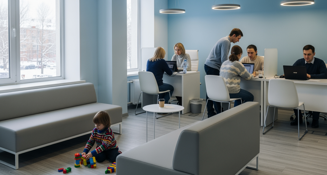 Диваны для соискателей и детские уголки: как преобразились 23 центра занятости Курской области за год