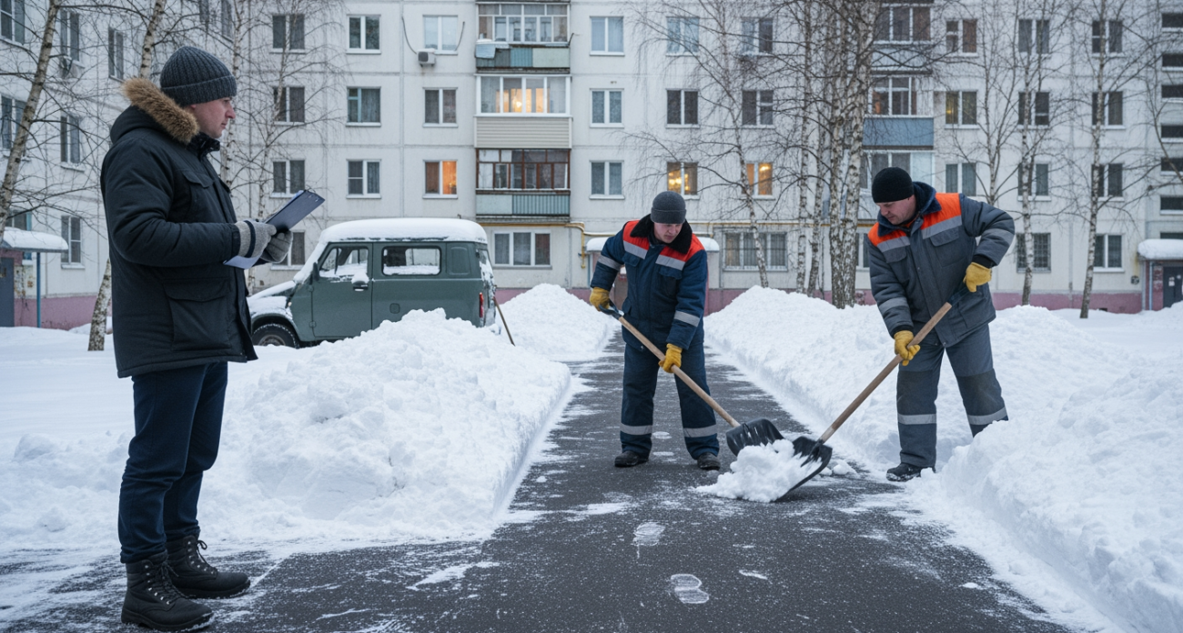 Рейд по 297 домам: инспекторы выявили 53 двора с неубранным снегом и опасной наледью