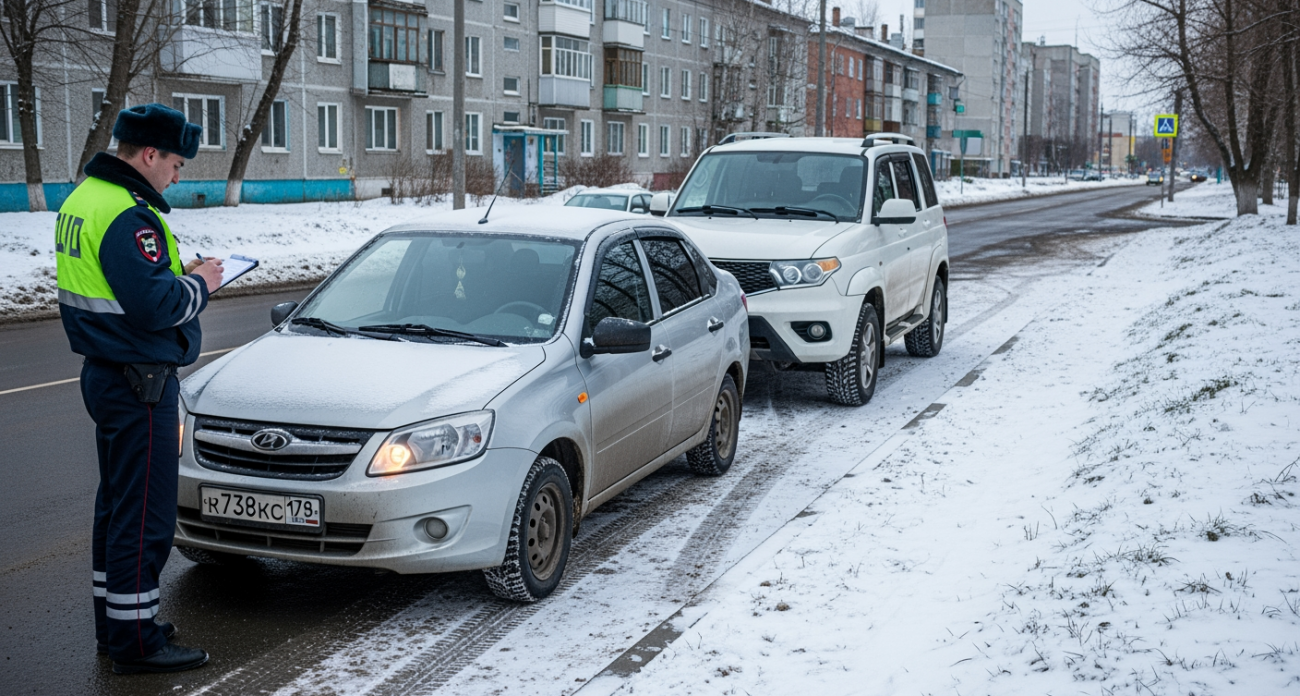 Штраф до 5000 рублей: в трех округах Курска поймали 10 водителей за парковку на газонах