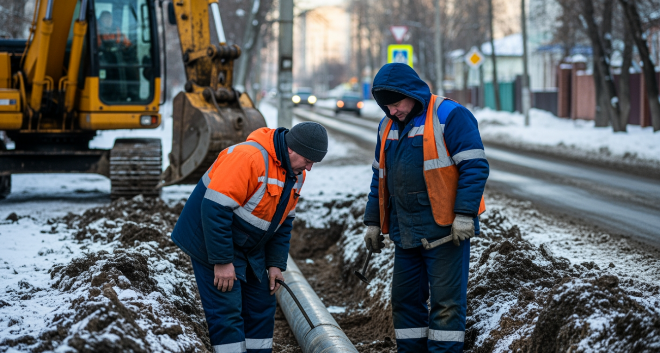Авария на водопроводе оставила без воды целую улицу в Железногорске: жители Дубравной ждут восстановления