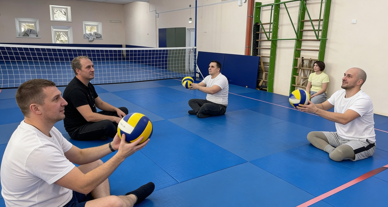 Ветераны СВО с ампутациями создали первую в Курске паралимпийскую команду по волейболу сидя