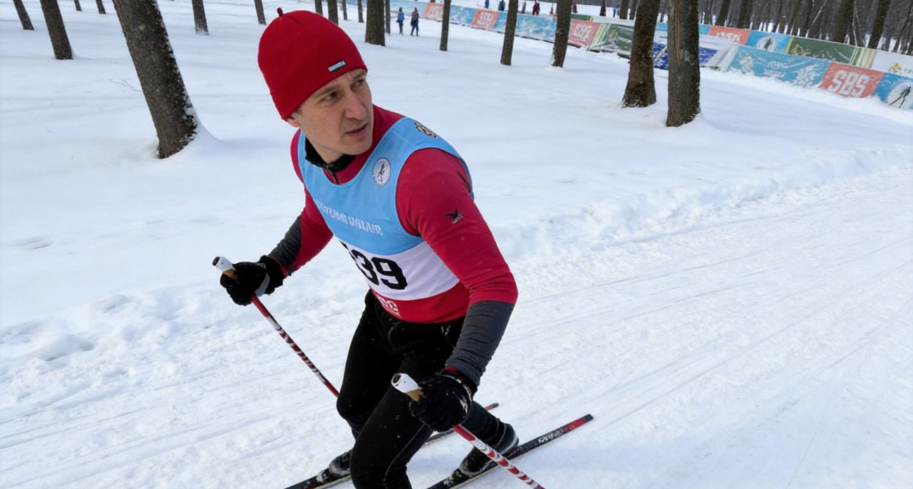 И.о. губернатора Чепик финишировал за 53 минуты: первый старт на лыжах в Курске среди 200 спортсменов трёх областей