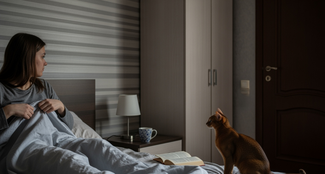 За два часа до будильника кошка уже на вашей голове: раскрываем все причины, почему она будит вас по утрам 